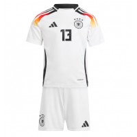Camisa de time de futebol Alemanha Thomas Muller #13 Replicas 1º Equipamento Infantil Europeu 2024 Manga Curta (+ Calças curtas)